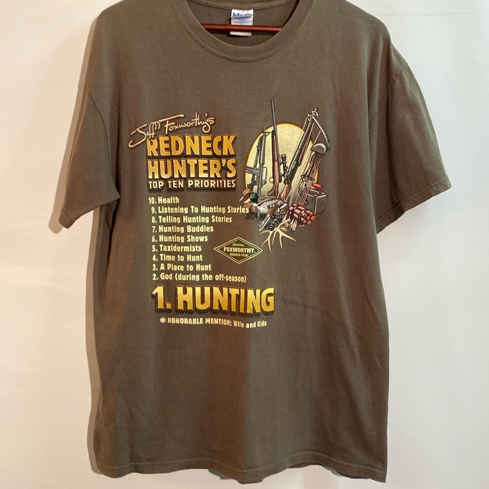 Jeff Foxworthy - Red neck hunters T-shirt.  Size L